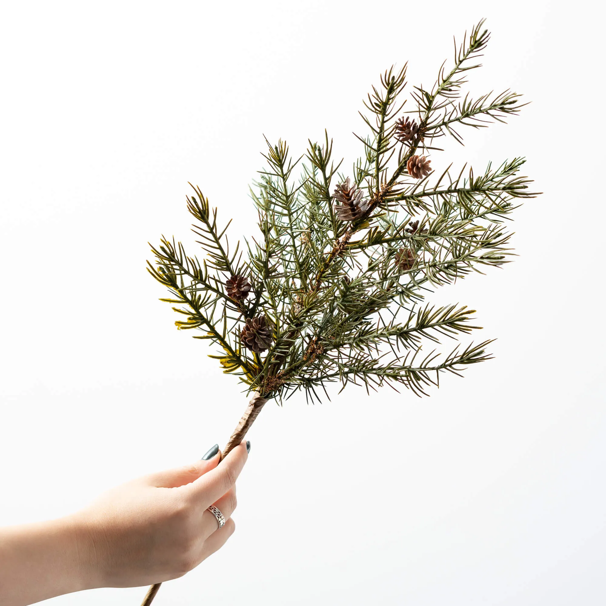 21" Cedar Pine Pinecone Pick
