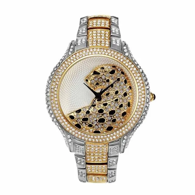 AAA Cubic Zirconia Leopard Luxury Brand