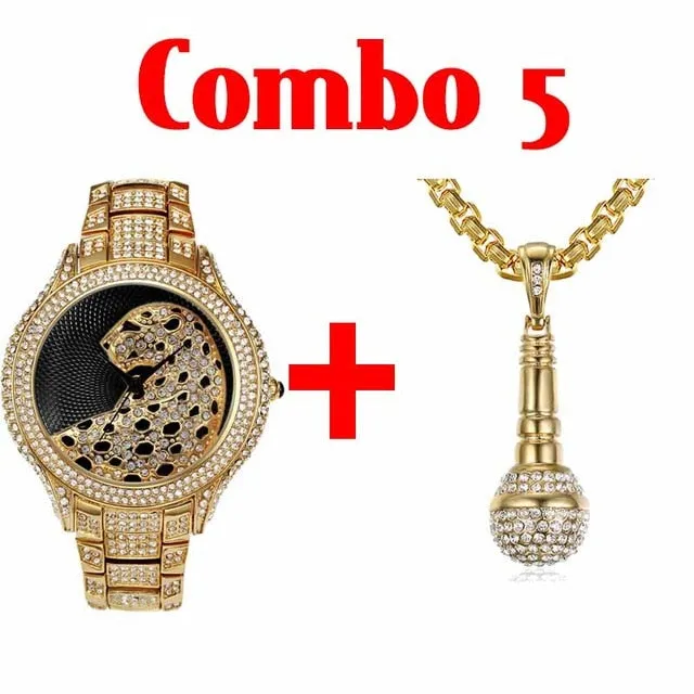 AAA Cubic Zirconia Leopard Luxury Brand