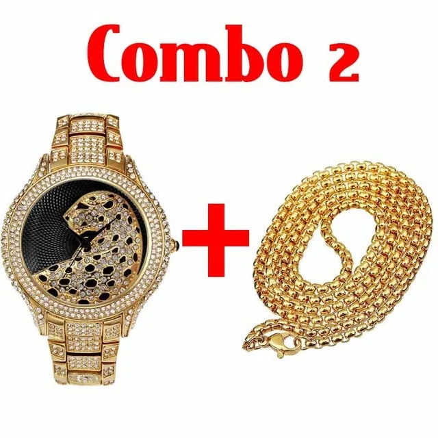 AAA Cubic Zirconia Leopard Luxury Brand