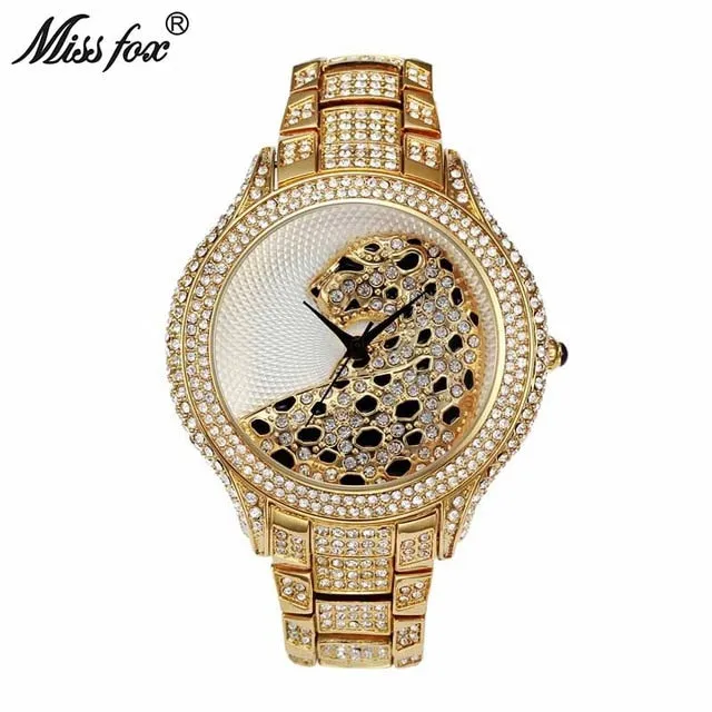 AAA Cubic Zirconia Leopard Luxury Brand