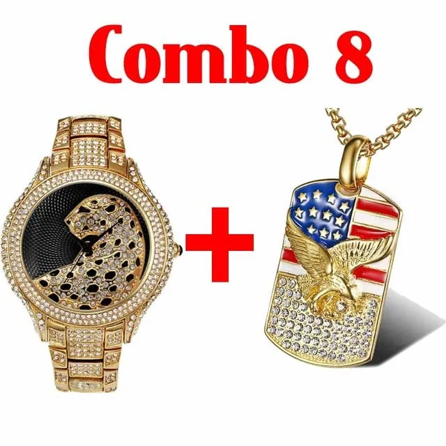AAA Cubic Zirconia Leopard Luxury Brand