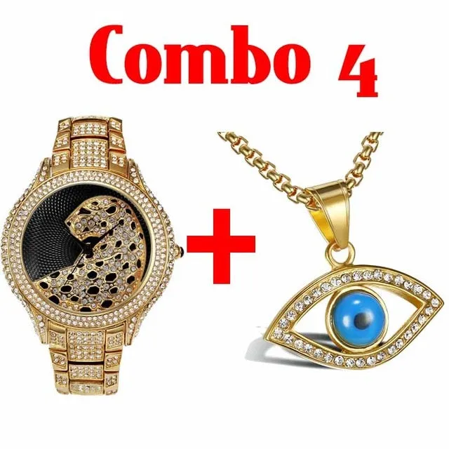 AAA Cubic Zirconia Leopard Luxury Brand