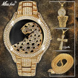 AAA Cubic Zirconia Leopard Luxury Brand