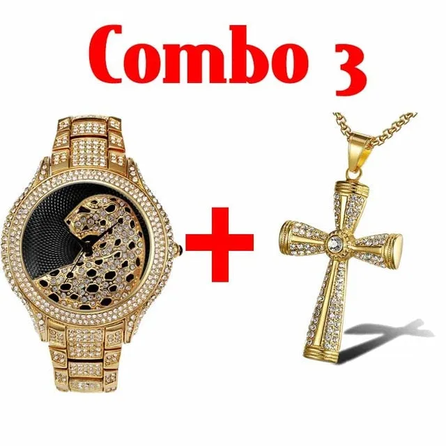 AAA Cubic Zirconia Leopard Luxury Brand