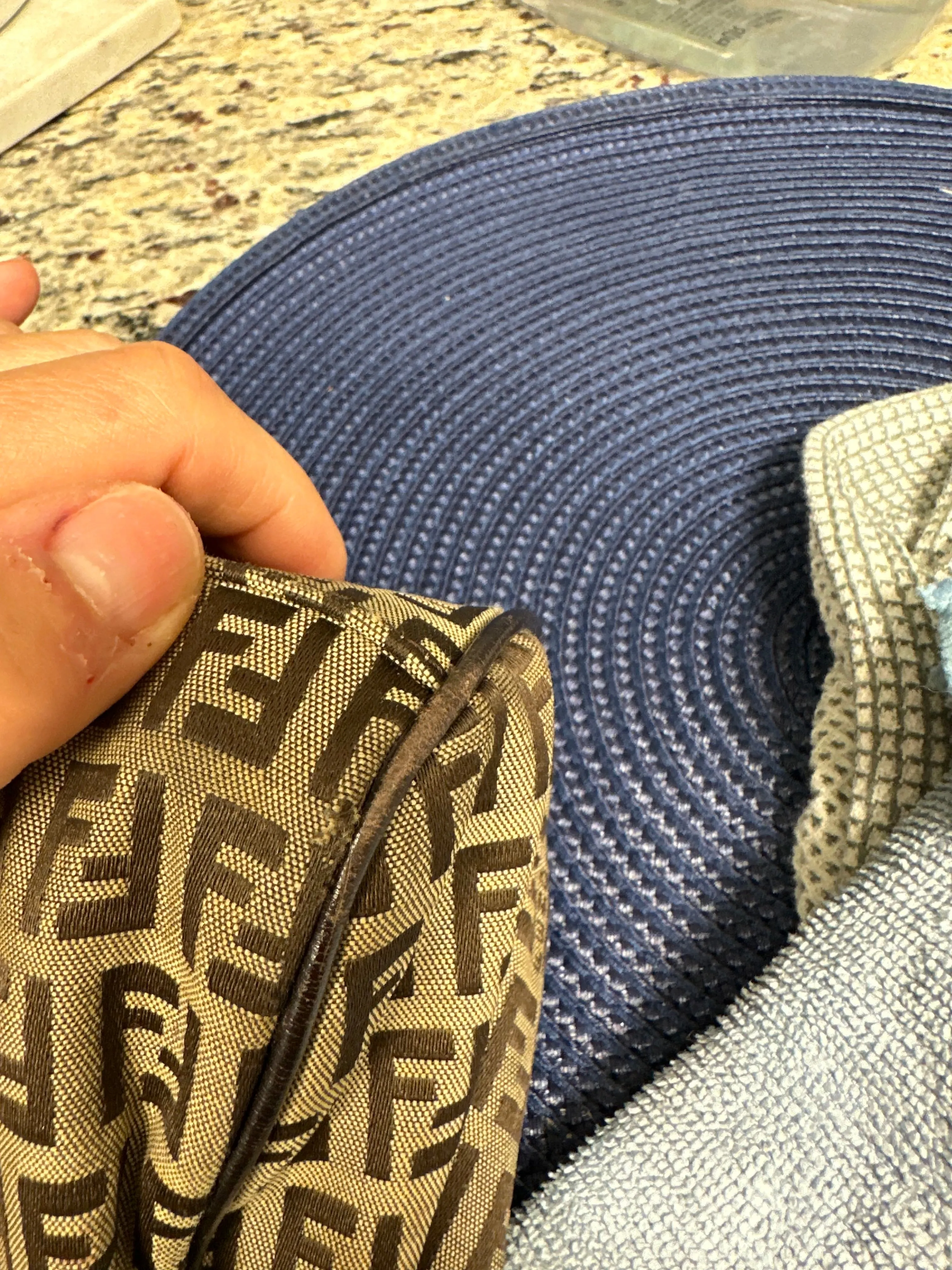 Authentic Fendi Zucca canvas Hobo