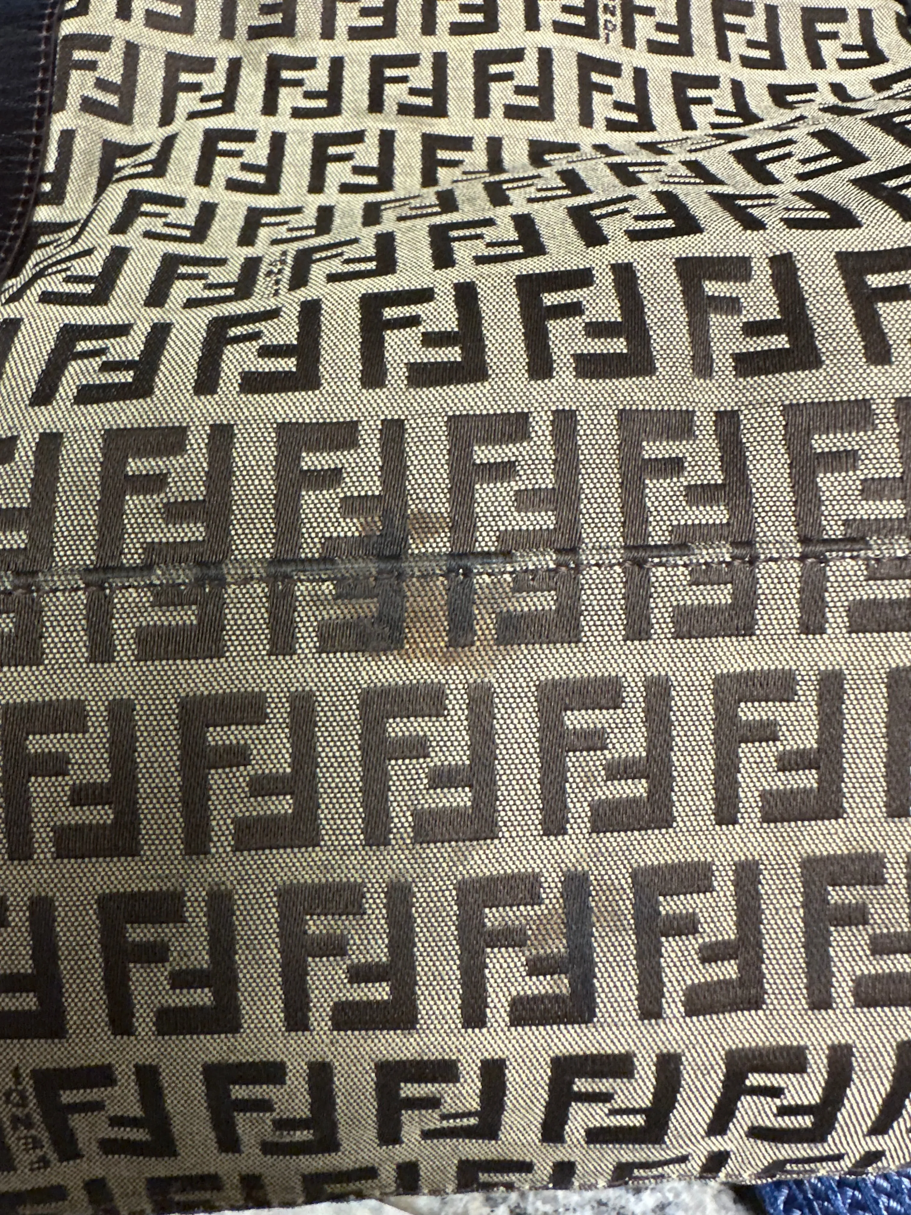Authentic Fendi Zucca canvas Hobo
