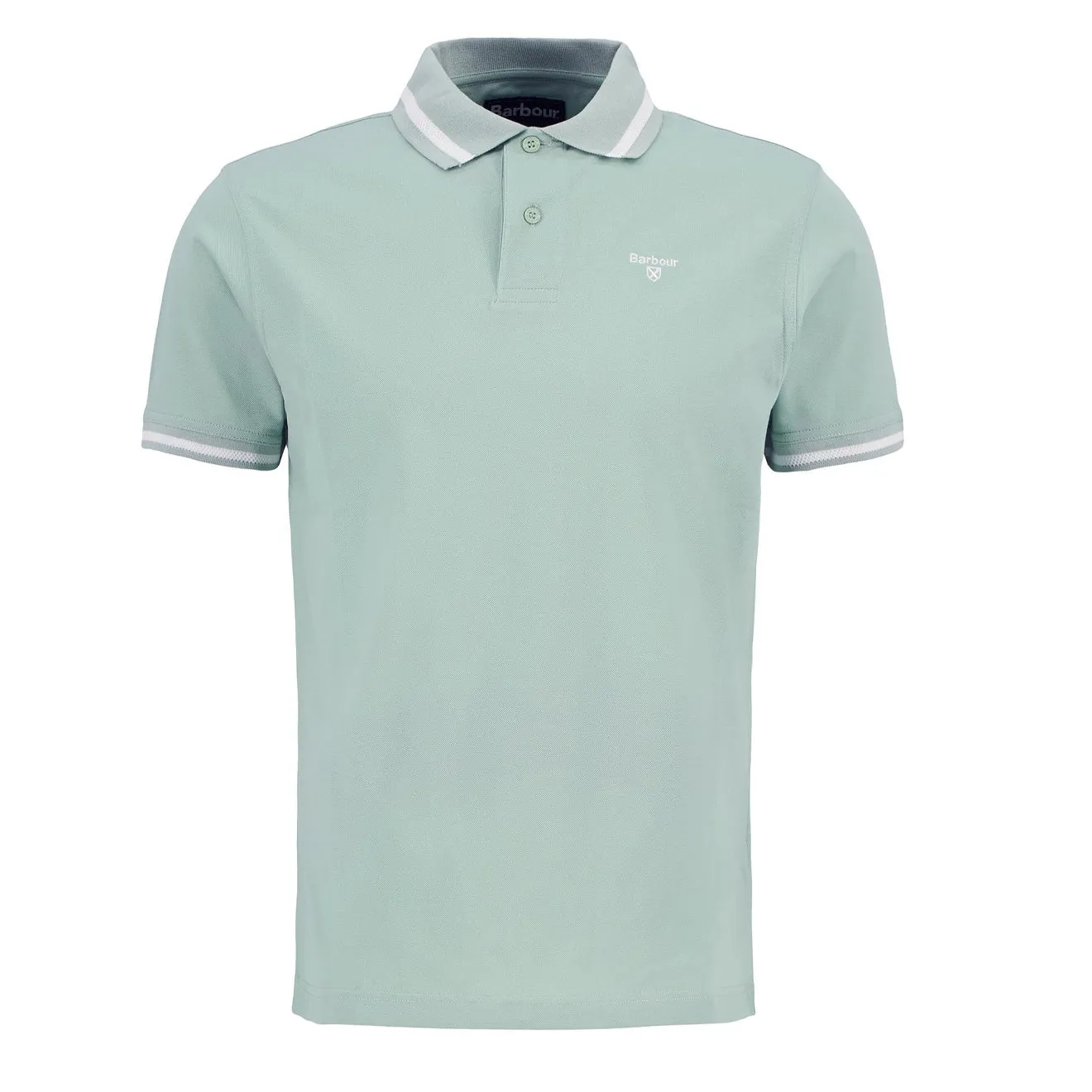 Barbour Ferrybridge Lightweight Tailored Fit Polo Shirt Pale Apple