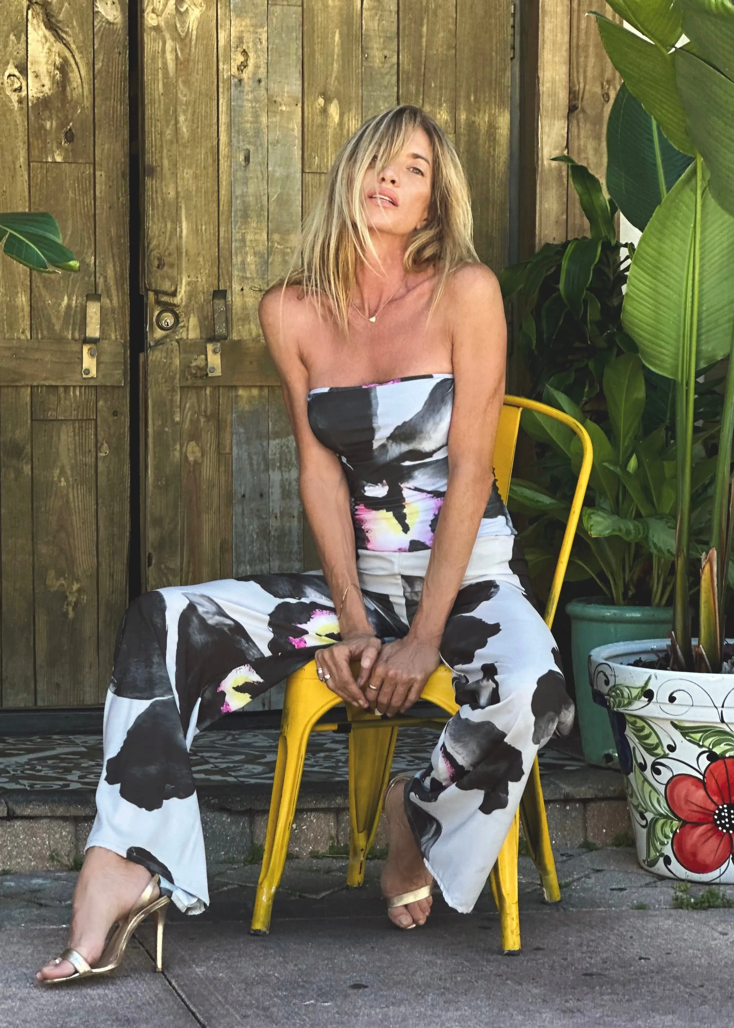 Georgie Strapless Top Black Orchid
