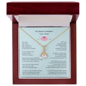 Gift for Bride, Wedding Gift for Bride from MOB, Bridal Necklace from Mom, Mom to Daughter Bridal Gift, To Bride from MOB, Mom to Bride