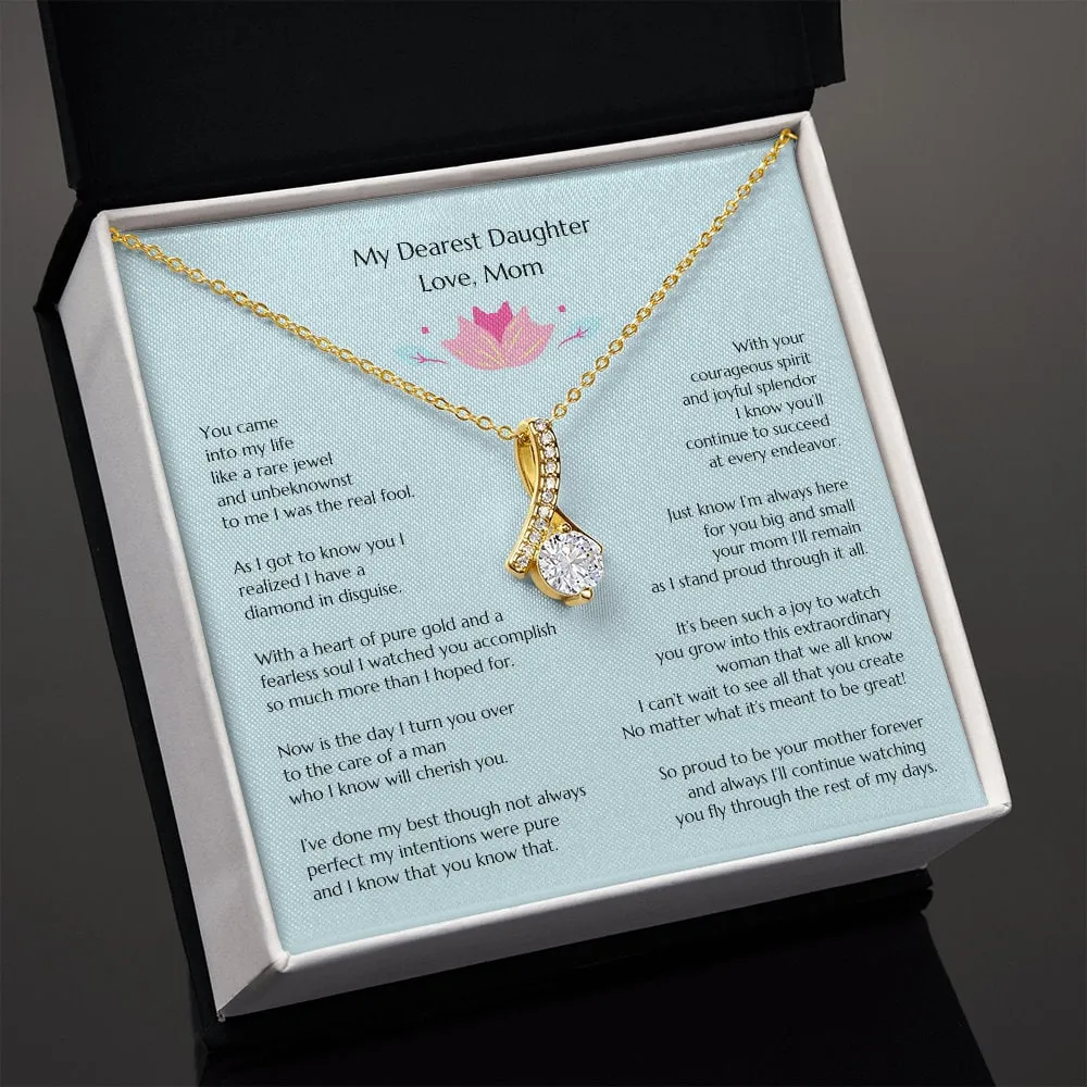 Gift for Bride, Wedding Gift for Bride from MOB, Bridal Necklace from Mom, Mom to Daughter Bridal Gift, To Bride from MOB, Mom to Bride