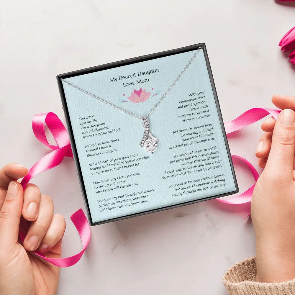 Gift for Bride, Wedding Gift for Bride from MOB, Bridal Necklace from Mom, Mom to Daughter Bridal Gift, To Bride from MOB, Mom to Bride