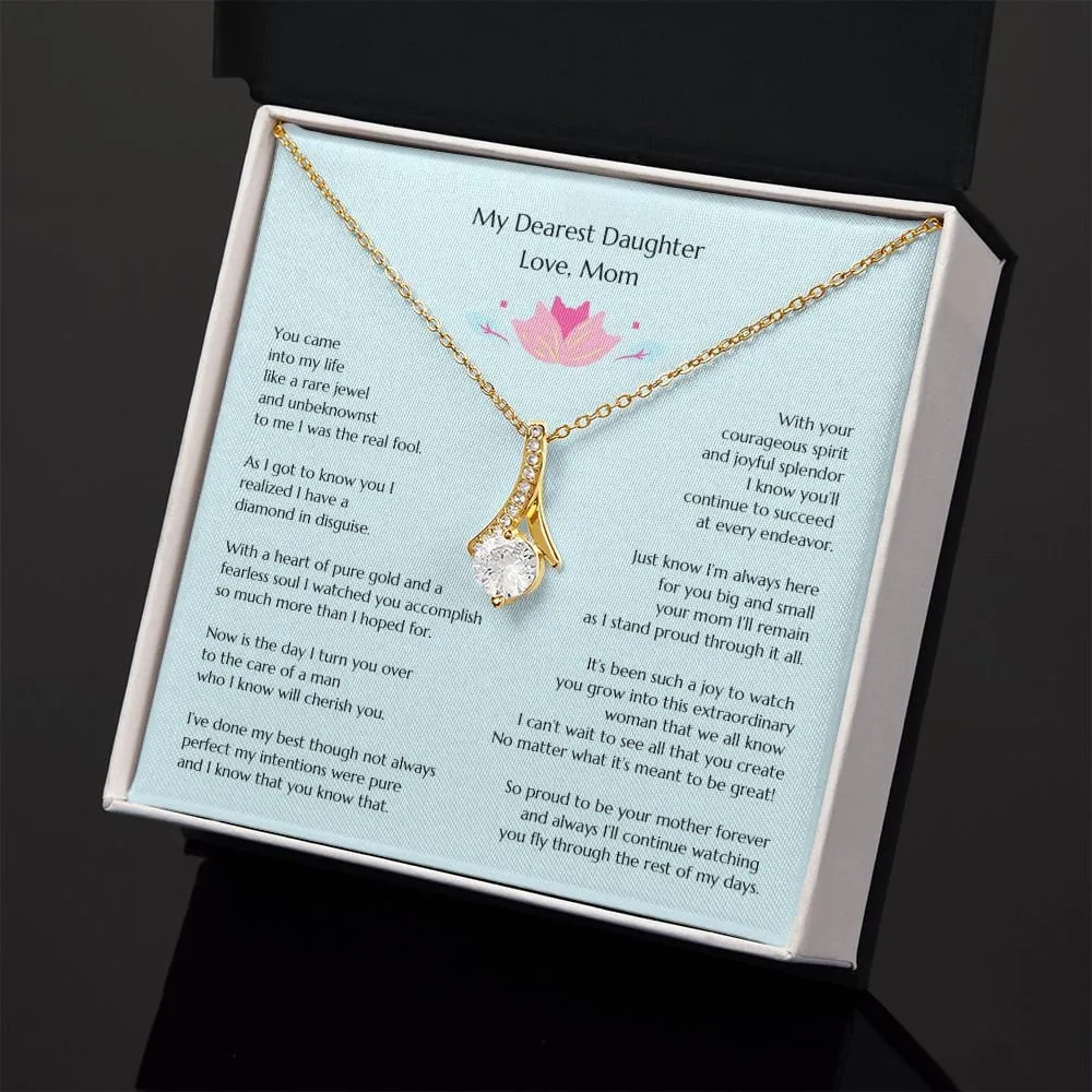 Gift for Bride, Wedding Gift for Bride from MOB, Bridal Necklace from Mom, Mom to Daughter Bridal Gift, To Bride from MOB, Mom to Bride