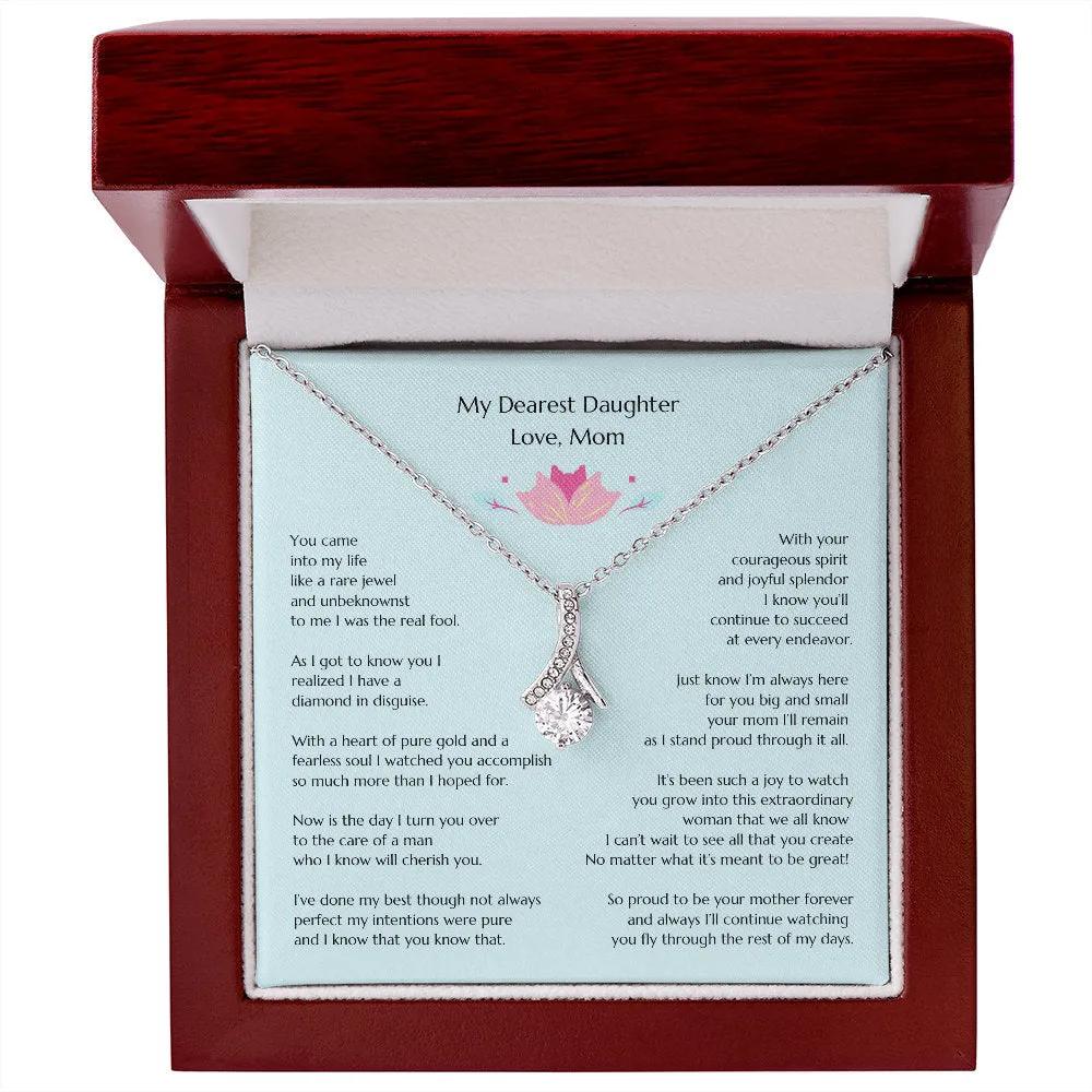 Gift for Bride, Wedding Gift for Bride from MOB, Bridal Necklace from Mom, Mom to Daughter Bridal Gift, To Bride from MOB, Mom to Bride