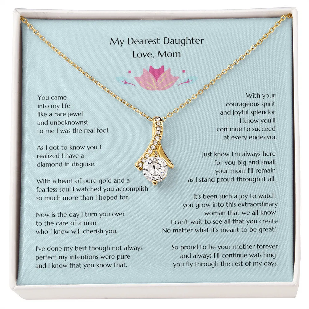 Gift for Bride, Wedding Gift for Bride from MOB, Bridal Necklace from Mom, Mom to Daughter Bridal Gift, To Bride from MOB, Mom to Bride