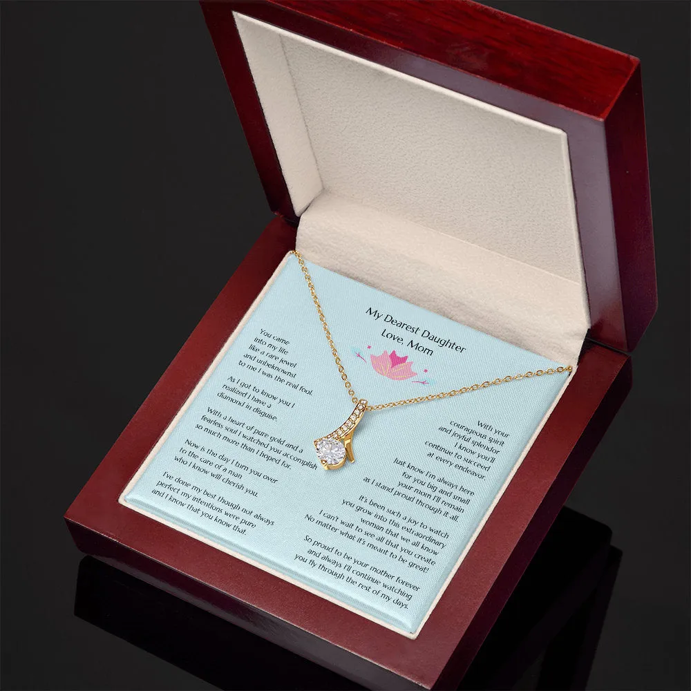 Gift for Bride, Wedding Gift for Bride from MOB, Bridal Necklace from Mom, Mom to Daughter Bridal Gift, To Bride from MOB, Mom to Bride