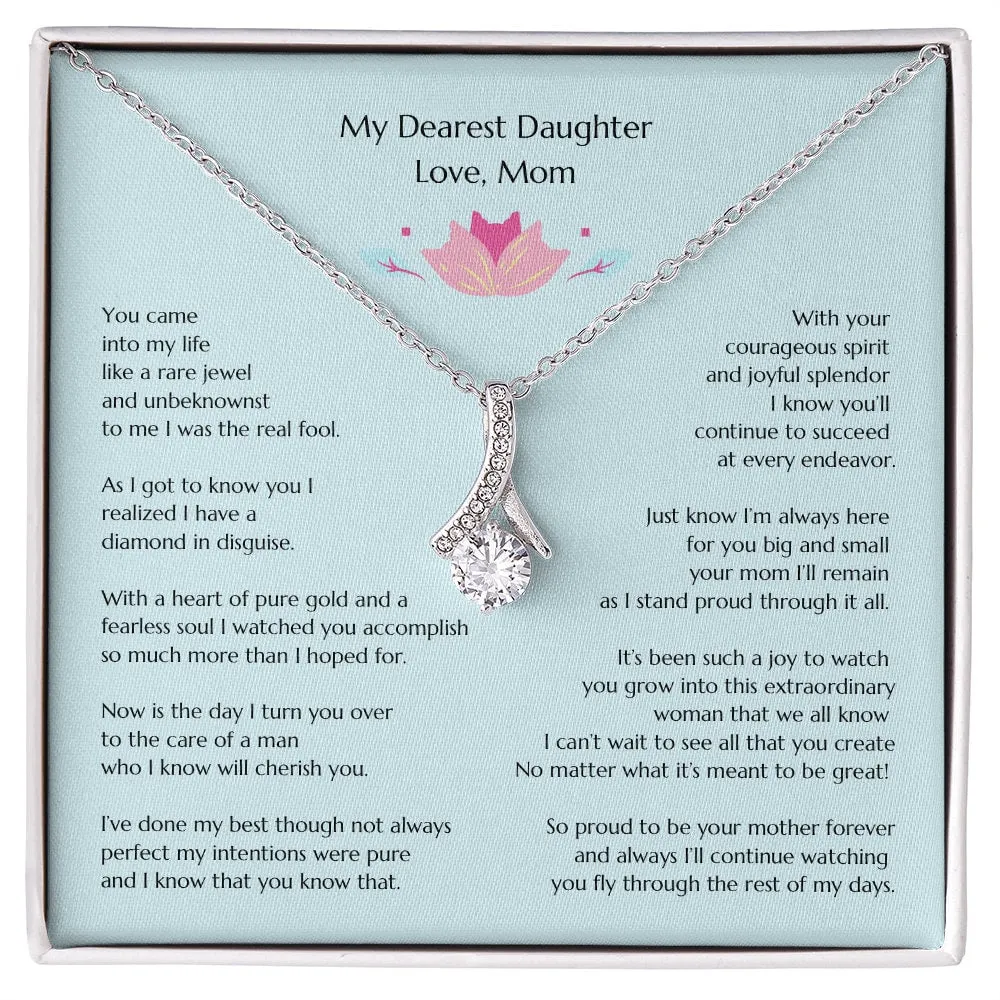 Gift for Bride, Wedding Gift for Bride from MOB, Bridal Necklace from Mom, Mom to Daughter Bridal Gift, To Bride from MOB, Mom to Bride