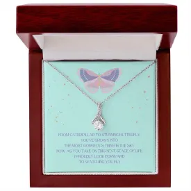 Gift for Daughter, Stepdaughter, Niece, Girl, Sister Life Event Gift, Quinceanera Gift, Sweet 16 Gift, Alluring Necklace, Butterfly Necklace