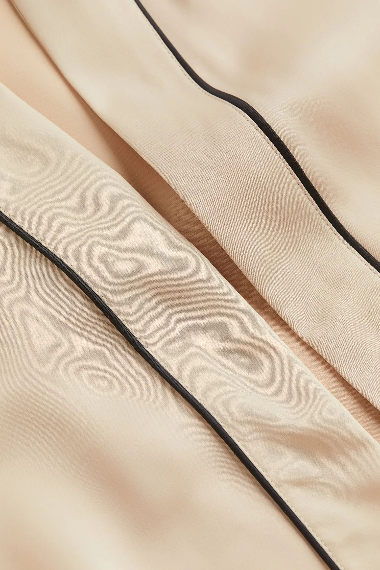 H&M Home Satin robe, light beige