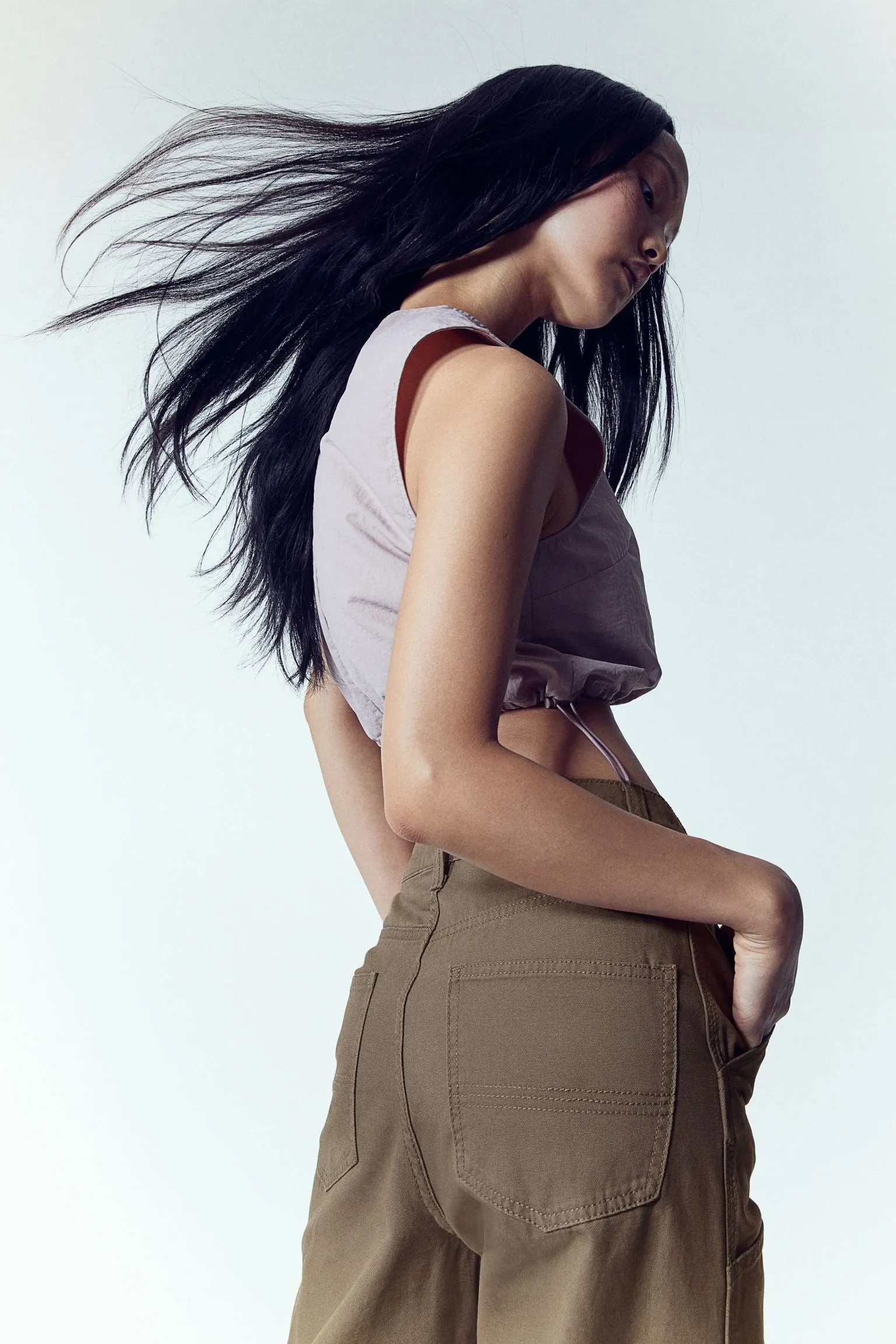 H&M Twill Worker trousers, taupe