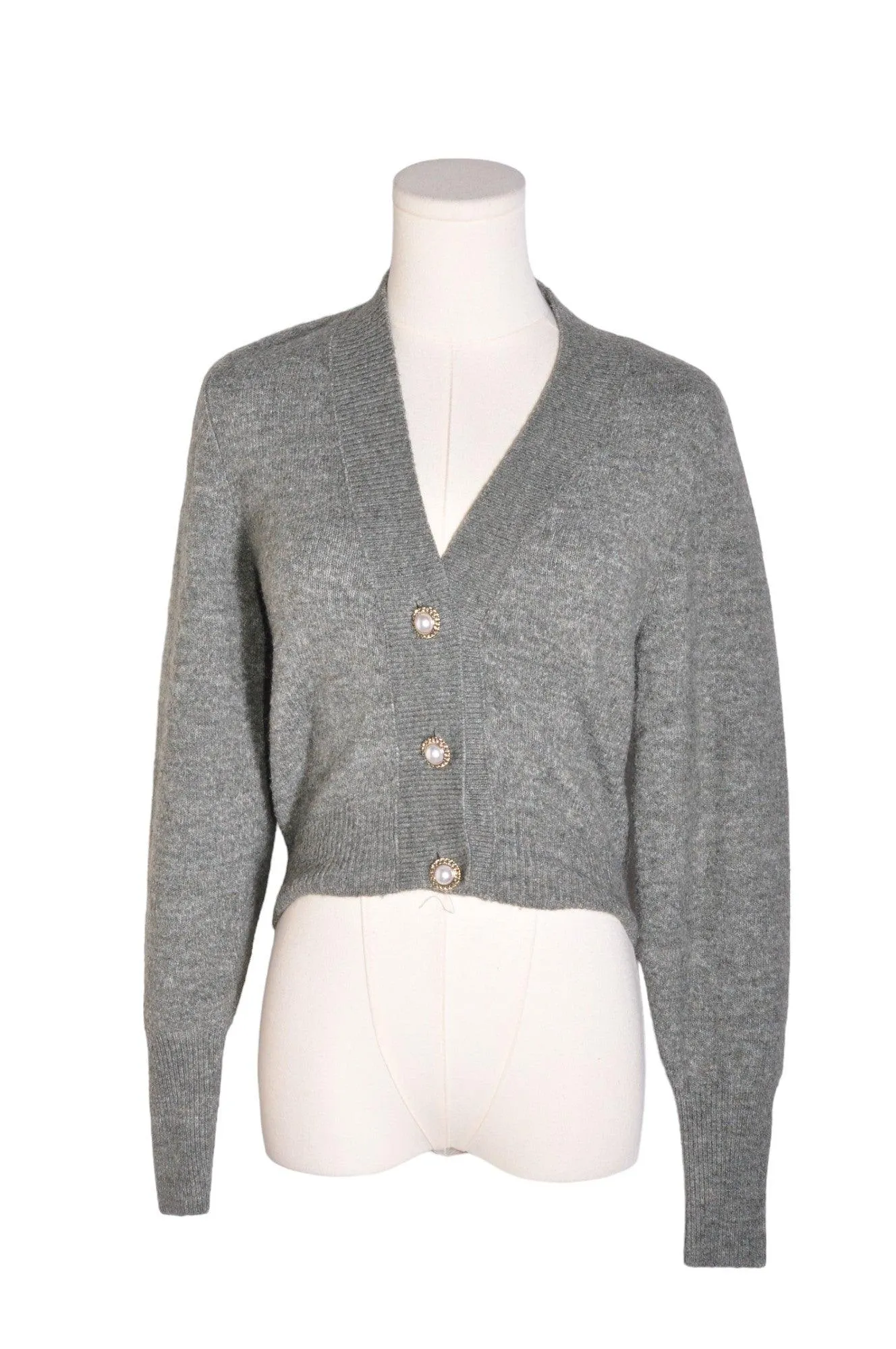 H&M Women Cardigans Regular fit in Gray - XS