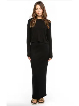 Hard Tail Long Column Skirt B-149