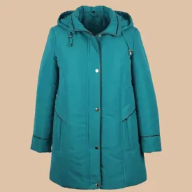 JADE GREEN MOSS MICRO FIBRE QUILTED JACKET