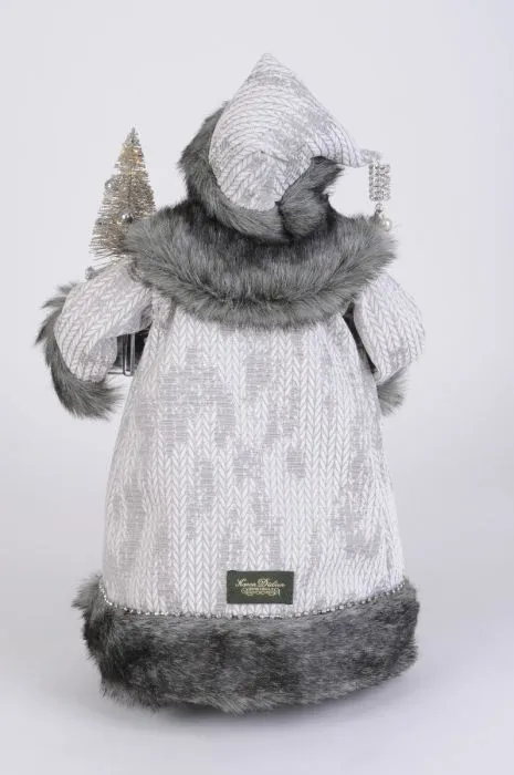 Jeweled Platinum Santa
