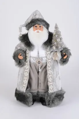 Jeweled Platinum Santa