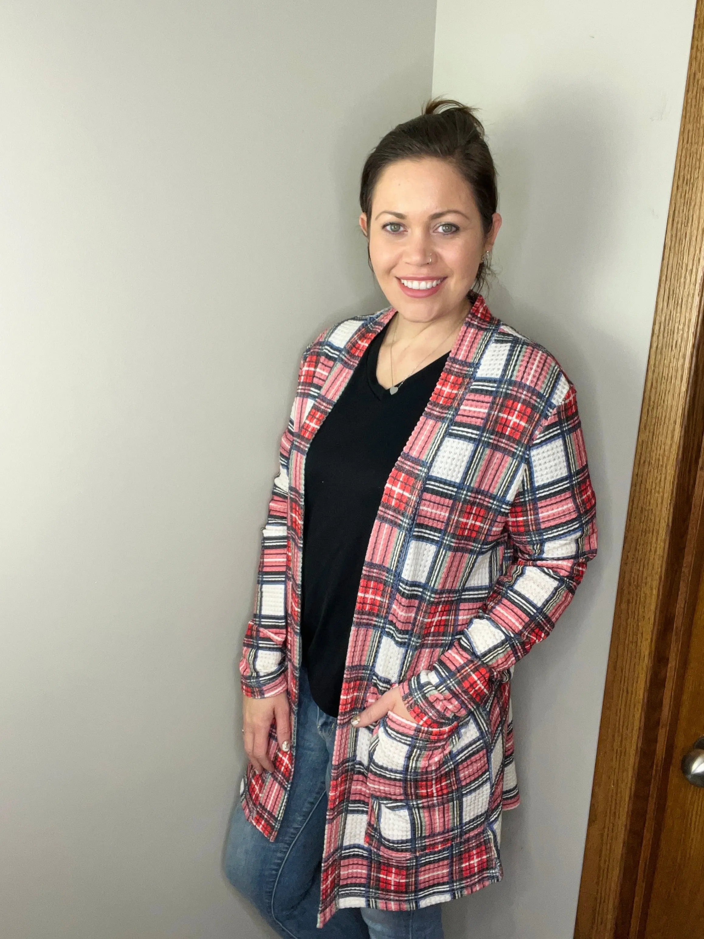 Lola Cardigan in Plaid FINAL SALE