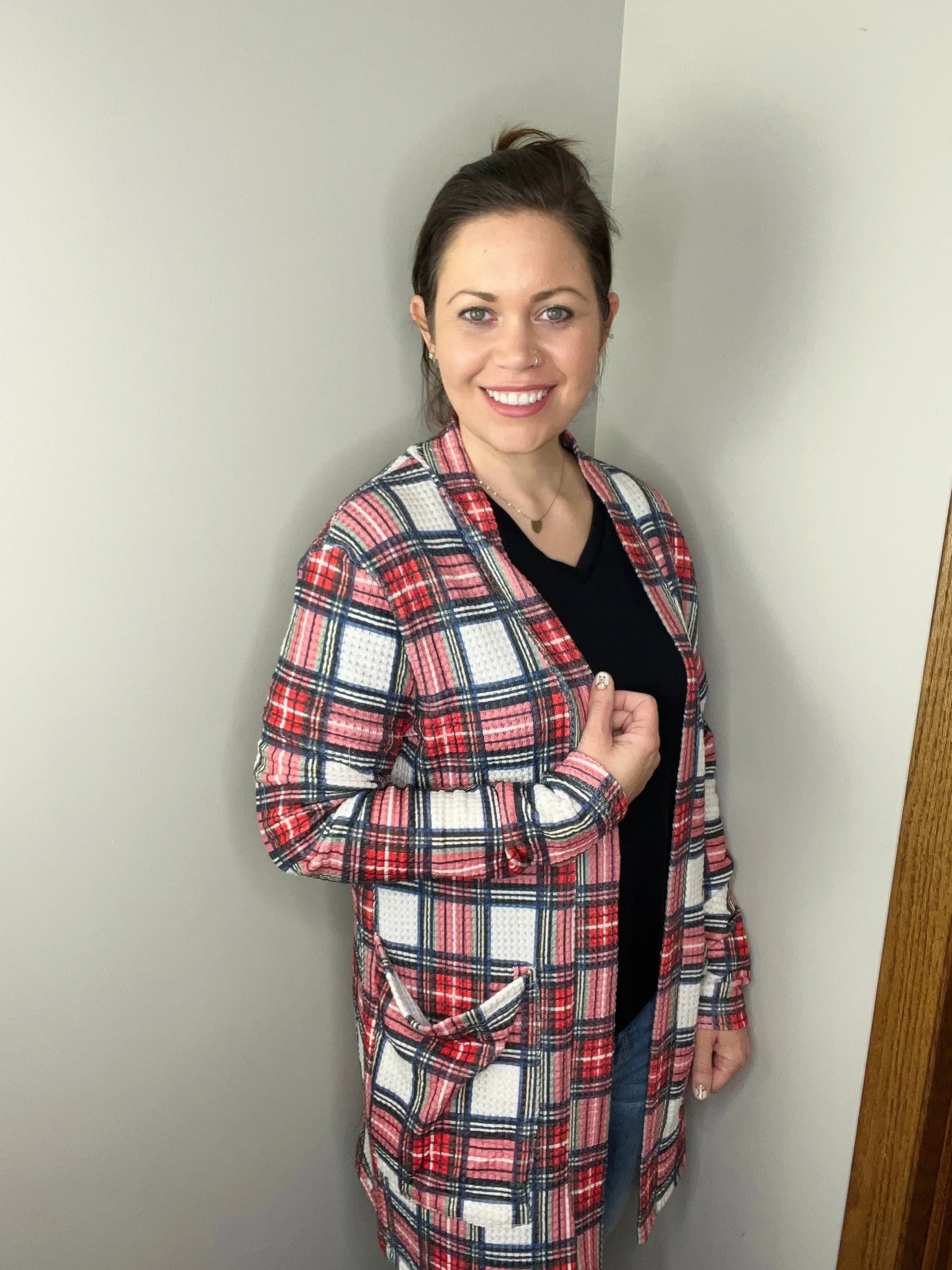 Lola Cardigan in Plaid FINAL SALE