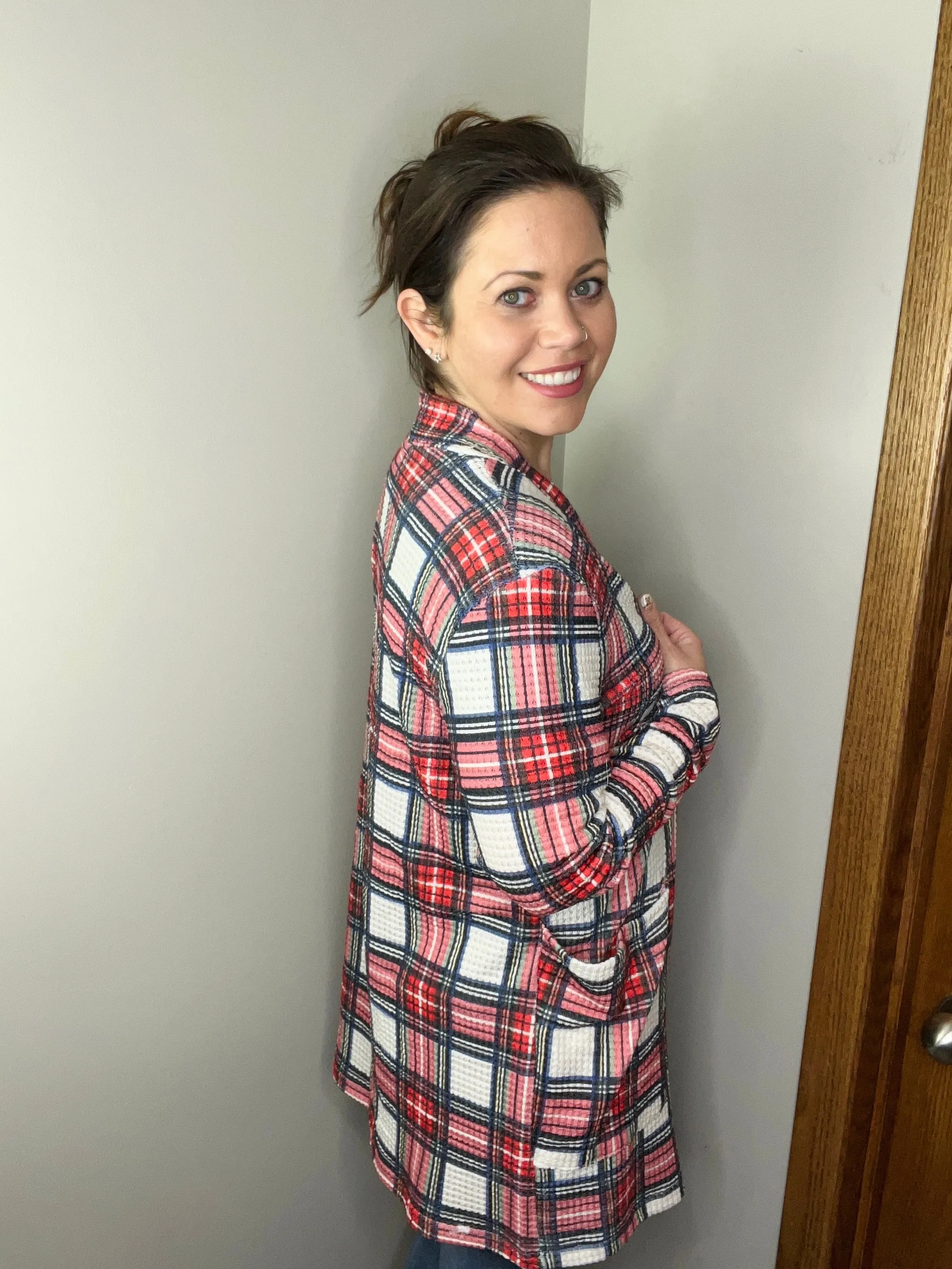 Lola Cardigan in Plaid FINAL SALE