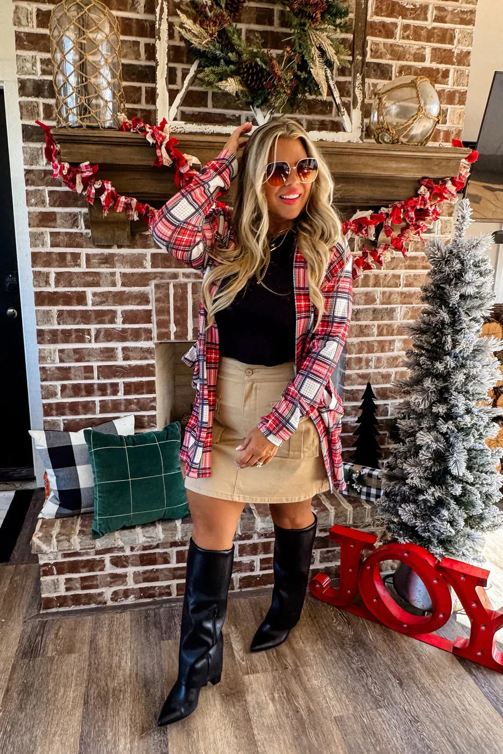 Lola Cardigan in Plaid FINAL SALE