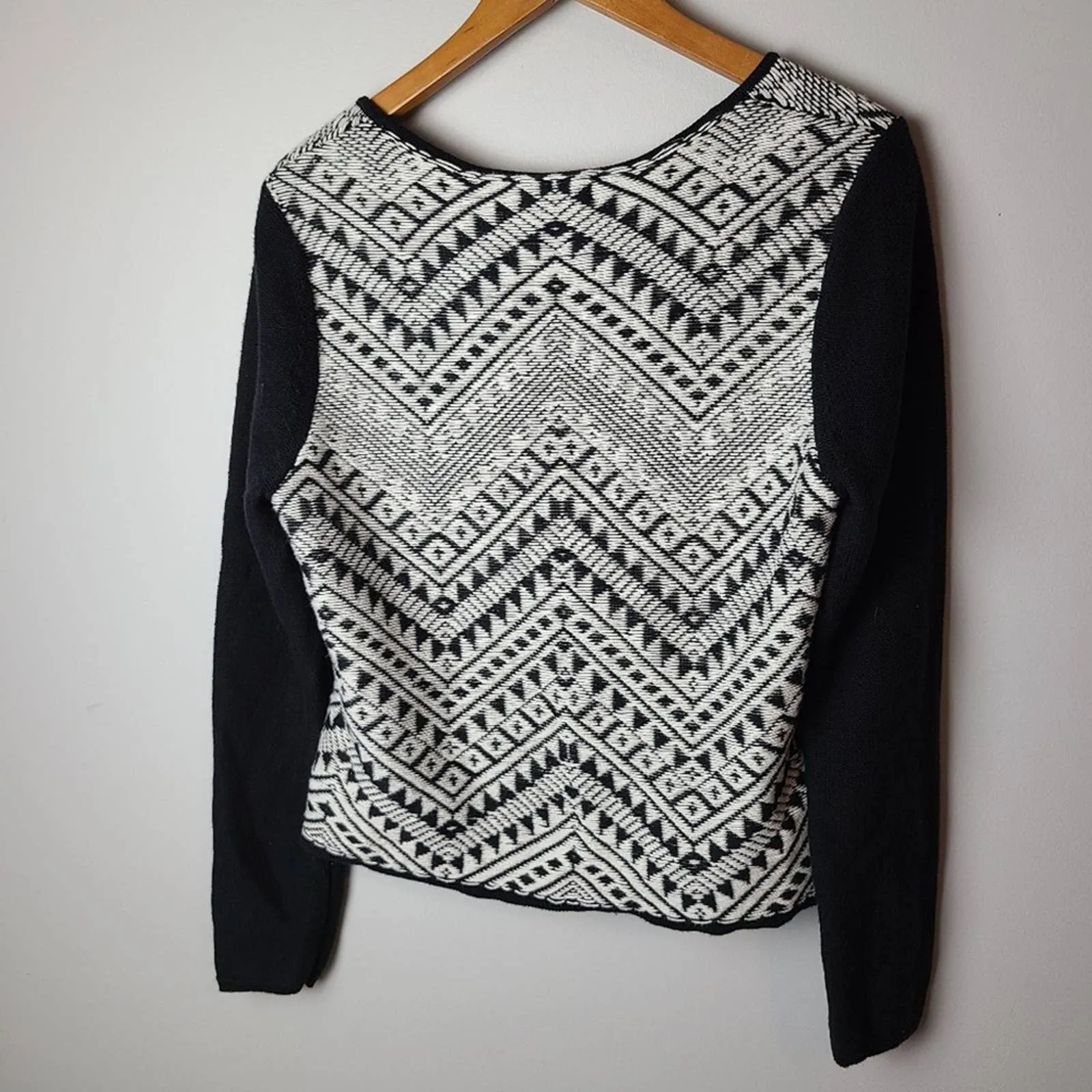 Lucky Brand Aztec Sweater Moto Jacket