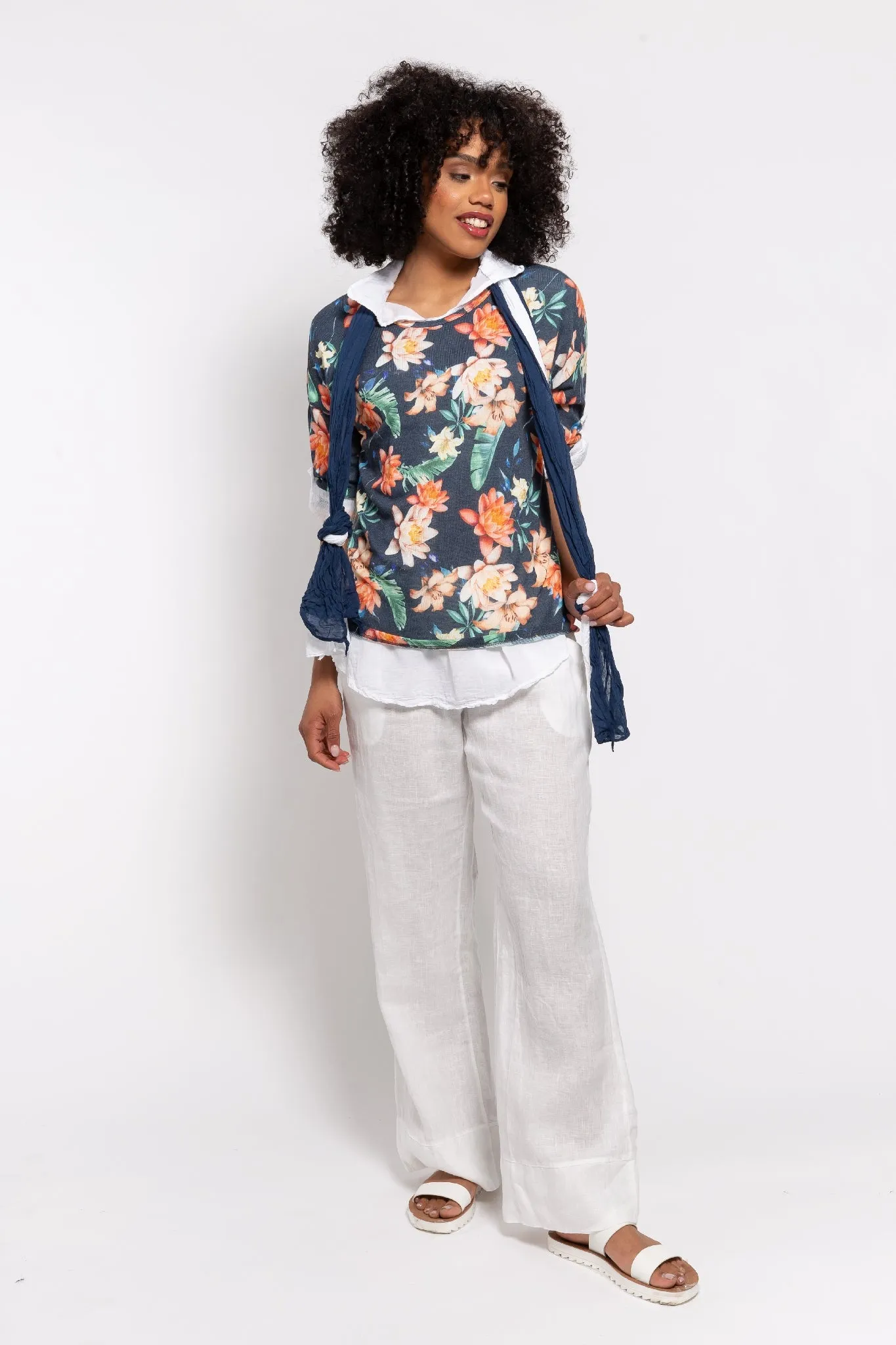M Made in italy  Women's Knitted & Woven 3-Piece Set