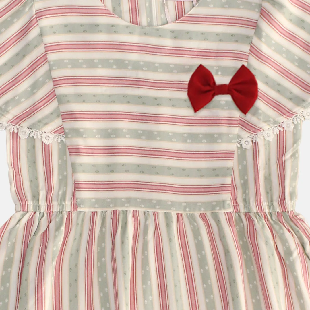 Mini dress/ Dress pendek Anak White/ Rodeo Junior Girl Red Christmas