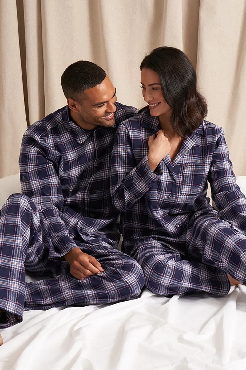 Mister You Plaid Pyjamas in Midnight