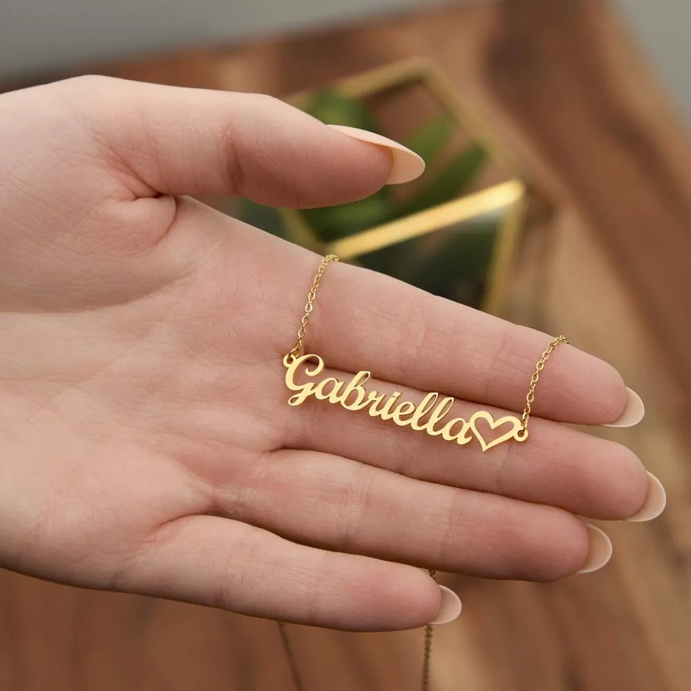Mom Personalized Name Necklace Gift, Mother's Day Gift, Mothers Day Name Necklace, Gold Name Necklace for Mom, Custom Gold Name Necklace