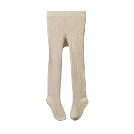 Nature Baby Organic Cotton Tights - Oatmeal Marl