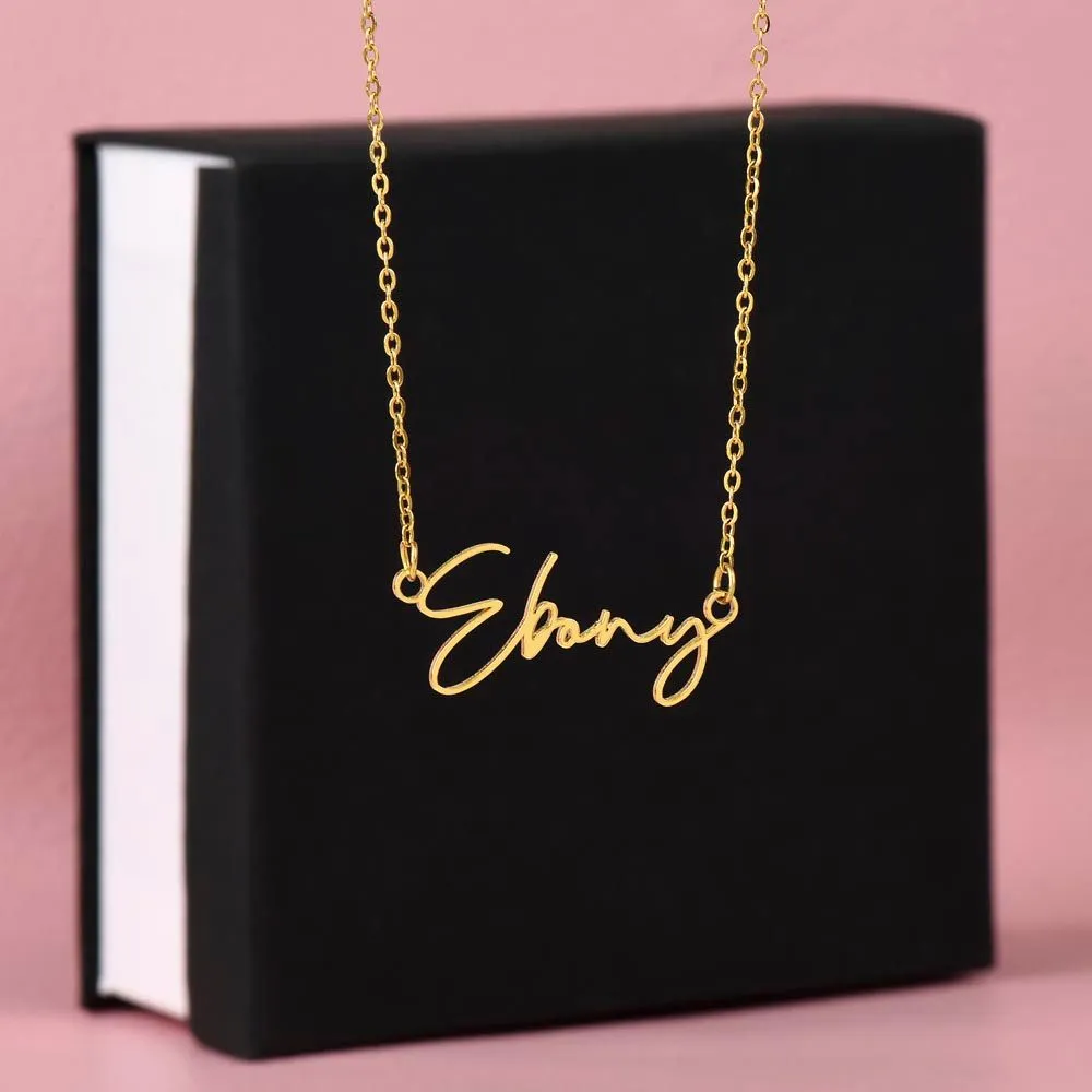 Personalized Name Necklace, 18K Gold Custom Name Necklace With Gold Chain, Perfect Gift for Her,  Made in the USA,  Personalized Gift