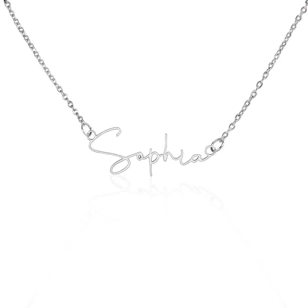 Personalized Name Necklace, 18K Gold Custom Name Necklace With Gold Chain, Perfect Gift for Her,  Made in the USA,  Personalized Gift