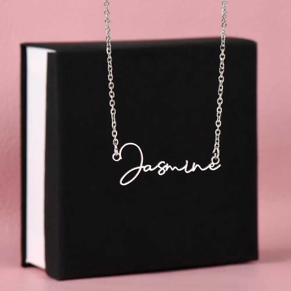Personalized Name Necklace, 18K Gold Custom Name Necklace With Gold Chain, Perfect Gift for Her,  Made in the USA,  Personalized Gift