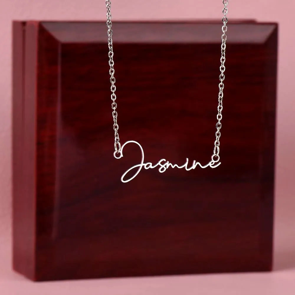 Personalized Name Necklace, 18K Gold Custom Name Necklace With Gold Chain, Perfect Gift for Her,  Made in the USA,  Personalized Gift