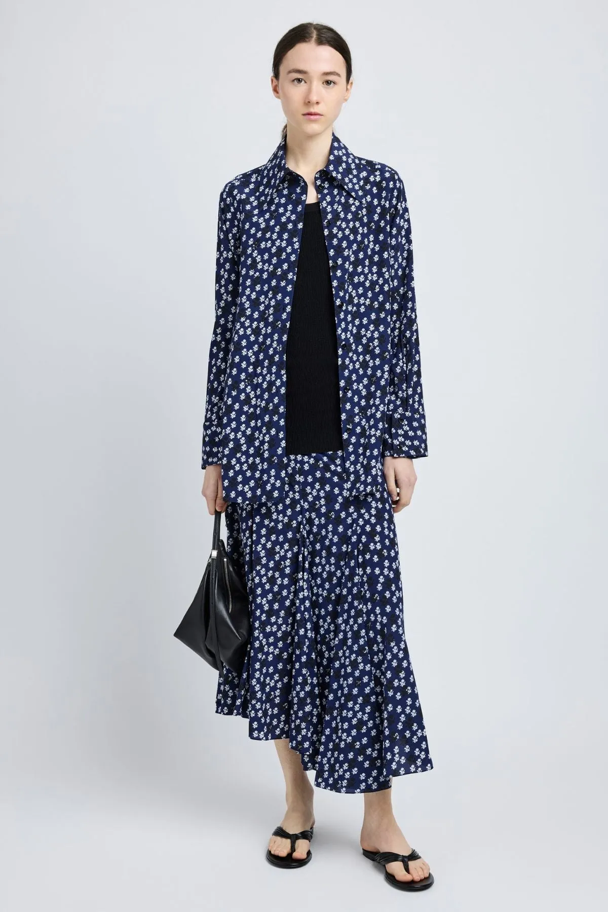 Proenza Schouler Emmeline Shirt - Navy Multi