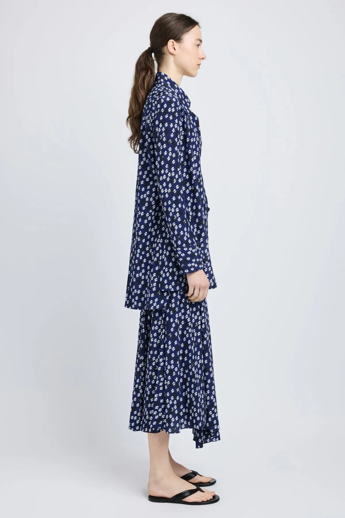 Proenza Schouler Emmeline Shirt - Navy Multi