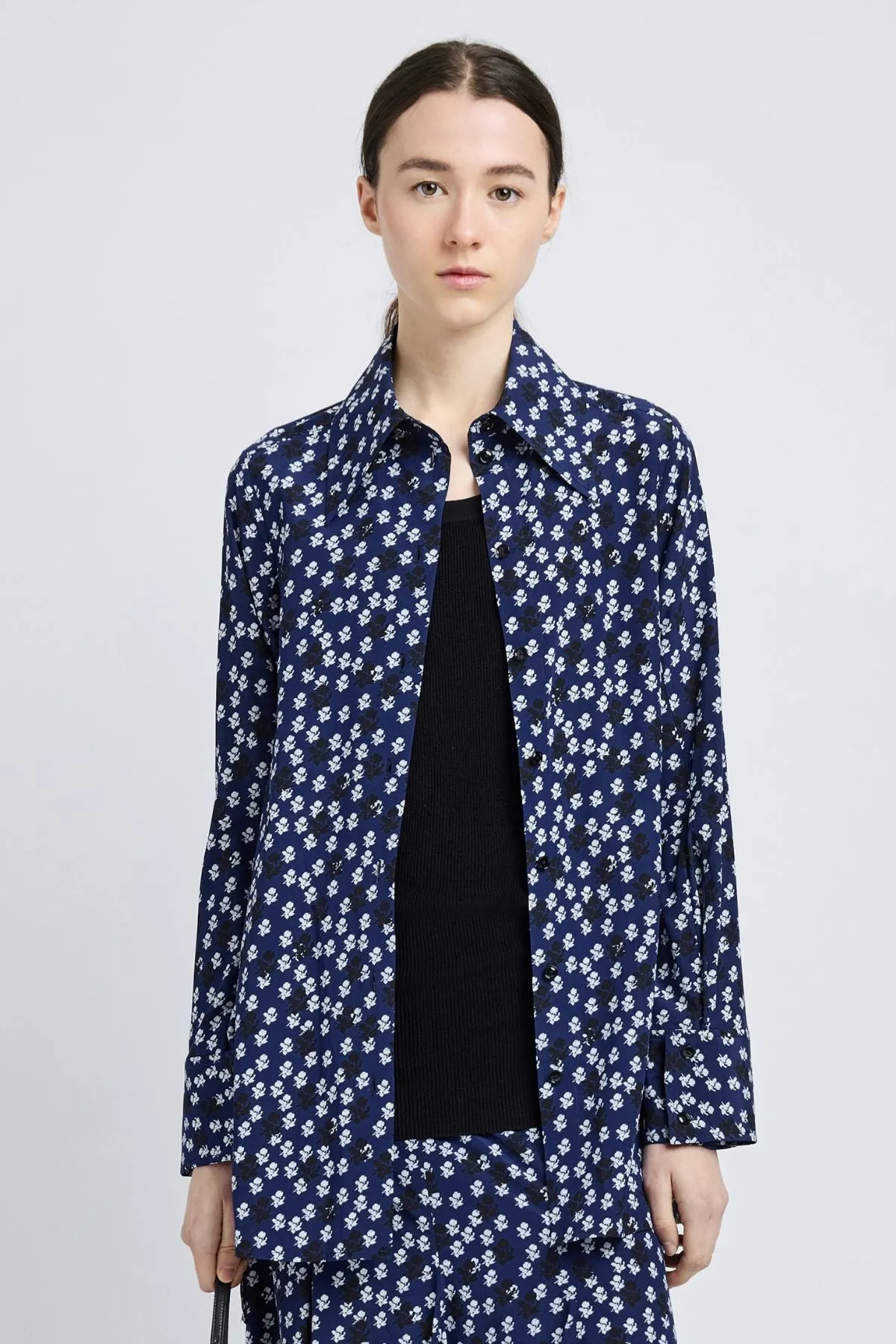 Proenza Schouler Emmeline Shirt - Navy Multi