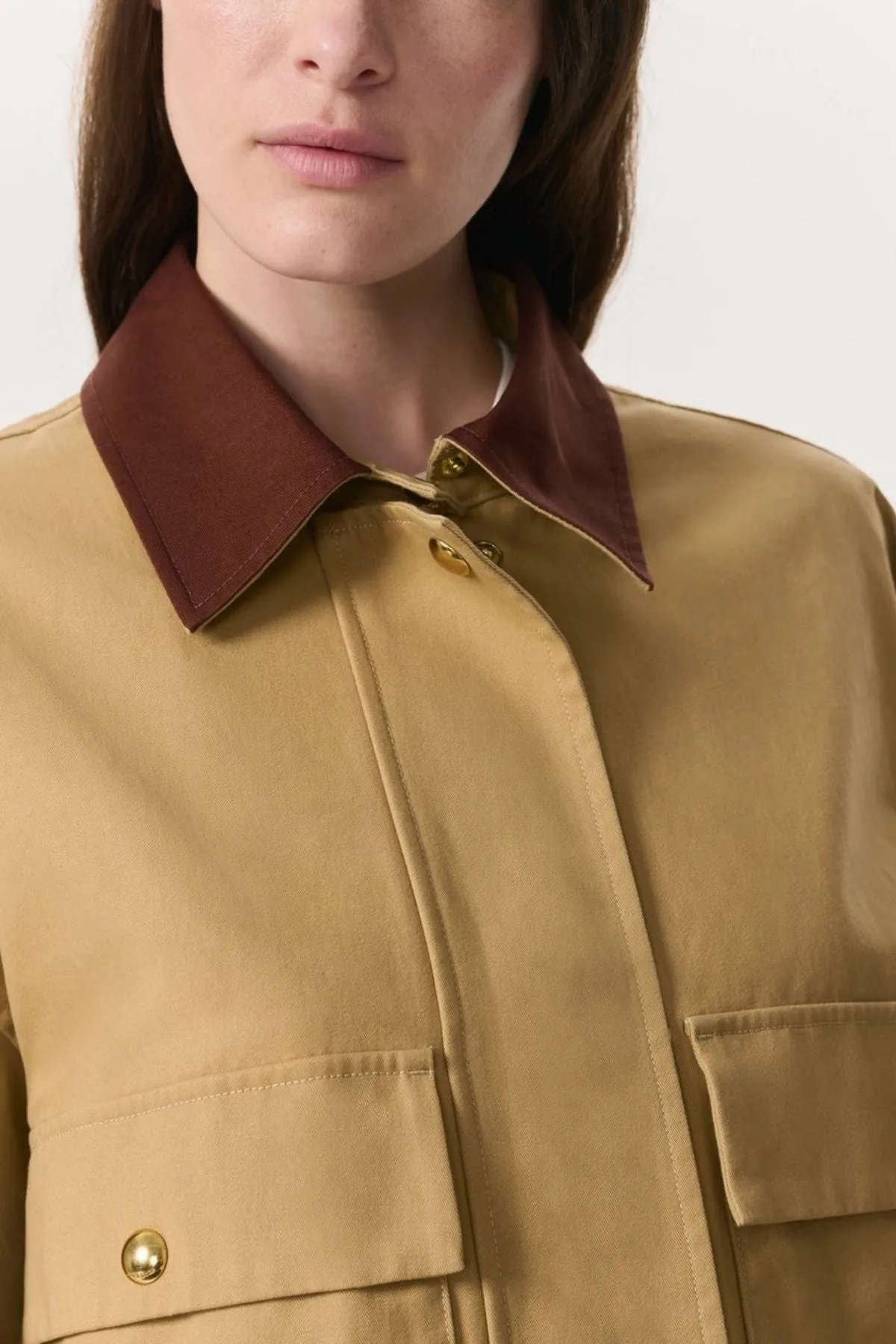 Rag & Bone Nonie Cotton Jacket - Beige