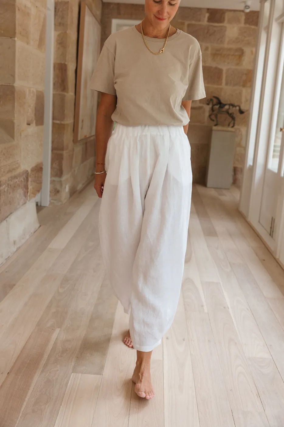 The Afternoon Pant - White