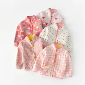 Tina Pastel Fleece Zipper Jacket
