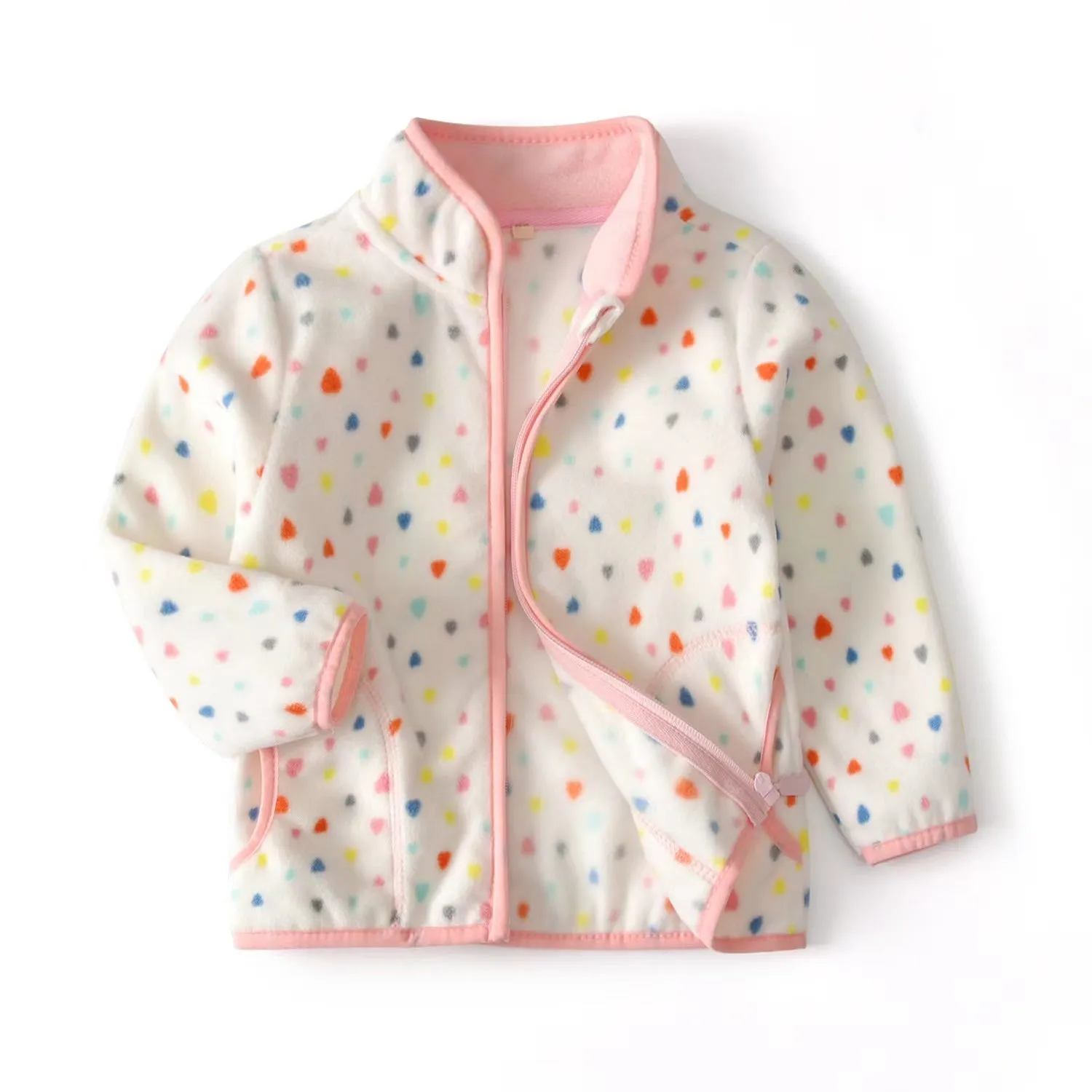 Tina Pastel Fleece Zipper Jacket